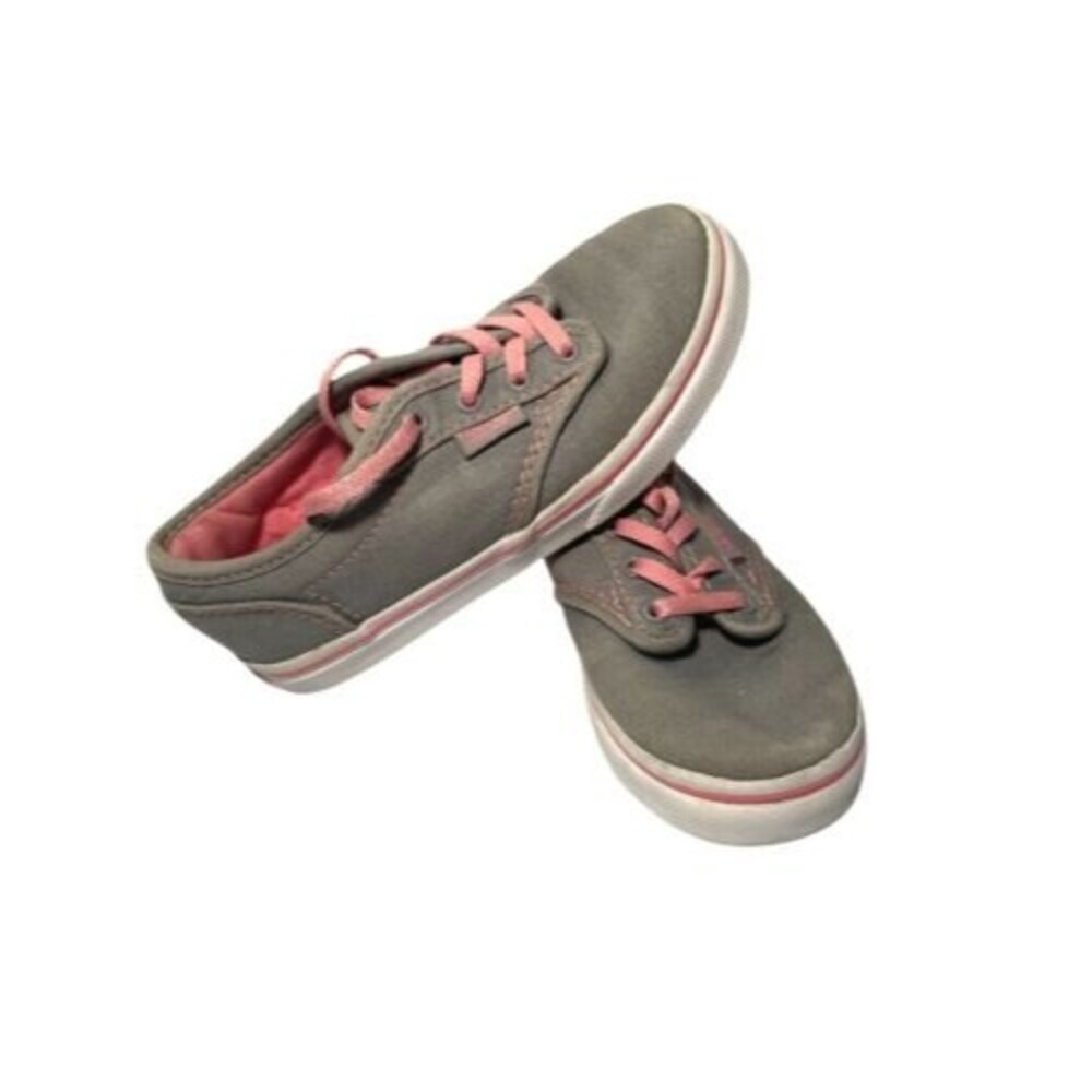 VANS shoes Little Kid Sz 12 Gray Pink girls